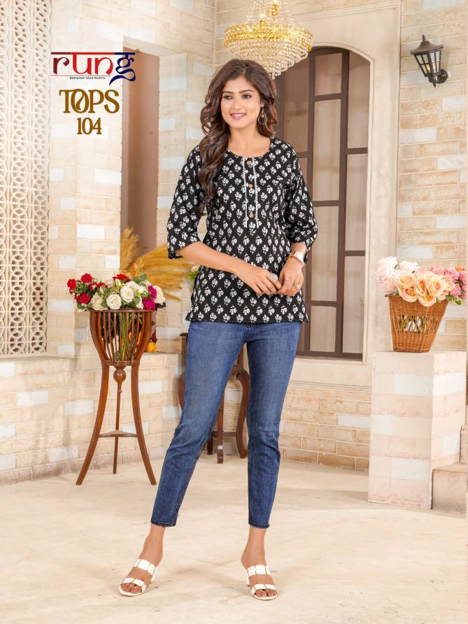 Tops By Rung Summer Special Cotton Printed Ladies Top Wholesale Shop In Surat